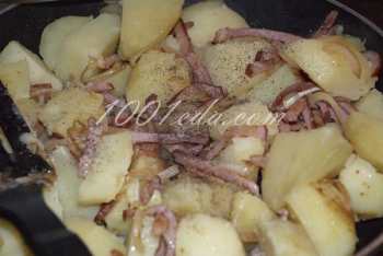 Ароматный картофель с ветчиной и луком: рецепт с пошаговым фото