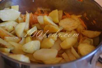 Капуста, тушенная с картофелем: рецепт с пошаговым фото