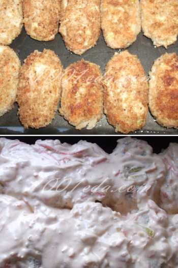 Ленивые голубцы в духовке с чесночной заливкой: рецепт с пошаговым фото