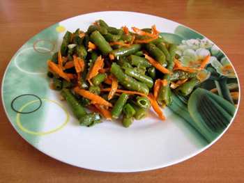Салат из спаржевой фасоли по-корейски на зиму